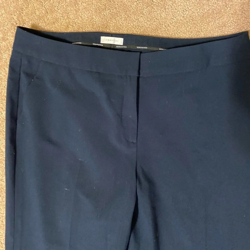 Semantiks - Woman’s navy high rise trousers, Size: 6